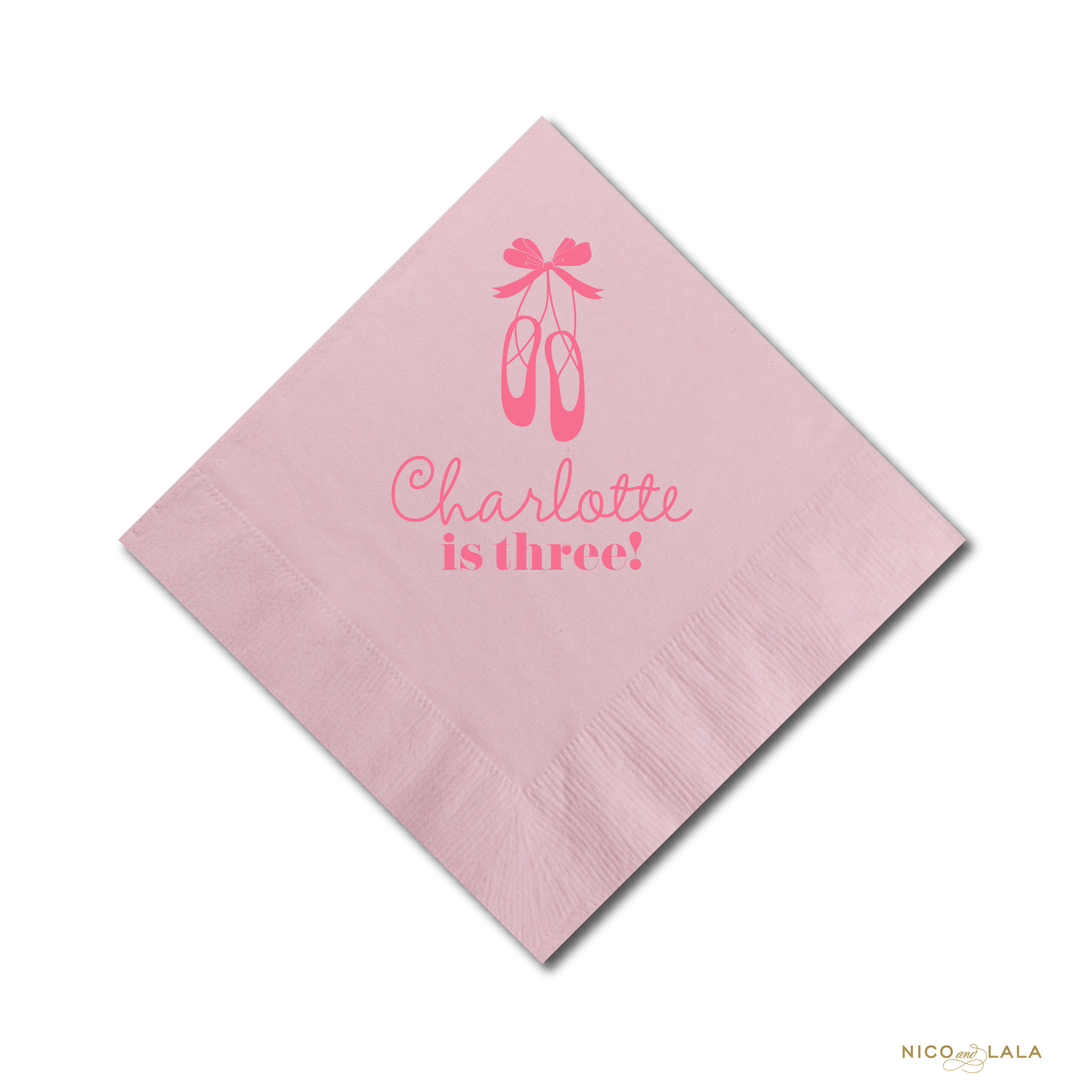 Ballerina Birthday Napkins