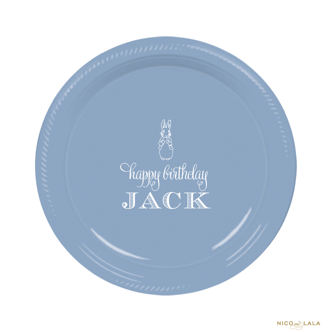 Boy Peter Rabbit Birthday Plates