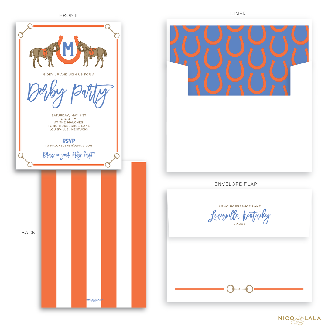 Derby Party Invitations