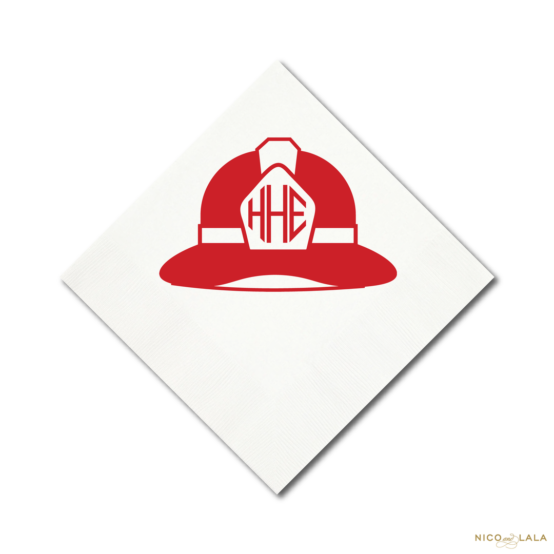 Fire Truck Birthday Napkins