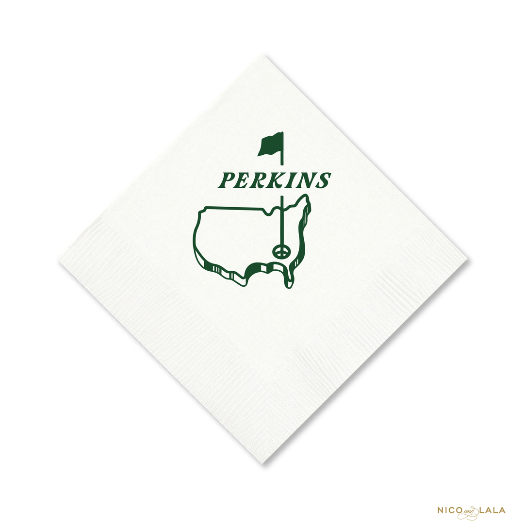 Masters Party Napkins, White