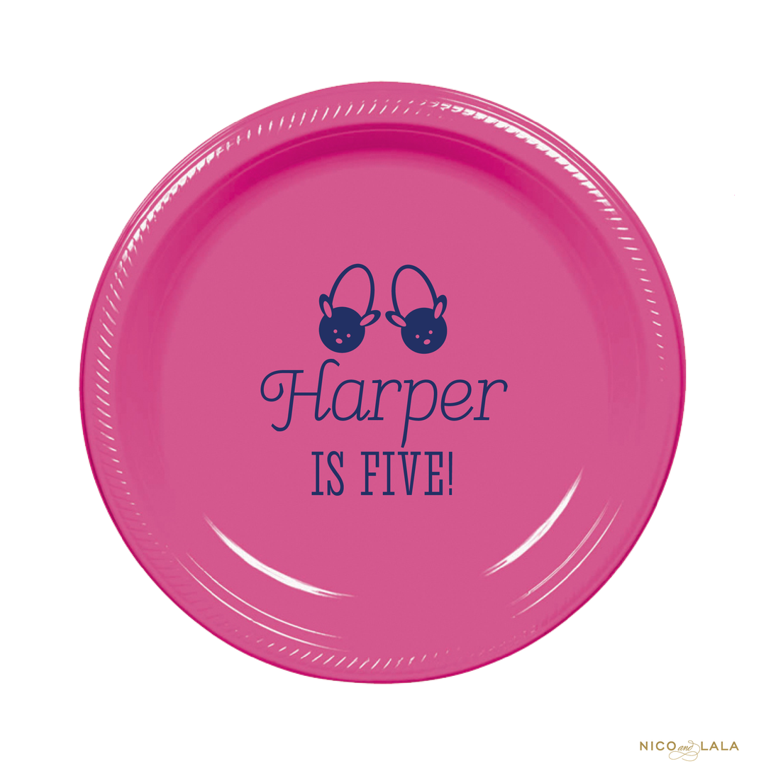 Pancakes and Pajamas Birthday Plates