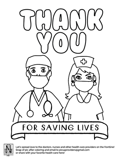 Saving Lives Coloring Sheet (Downloadable PDF)
