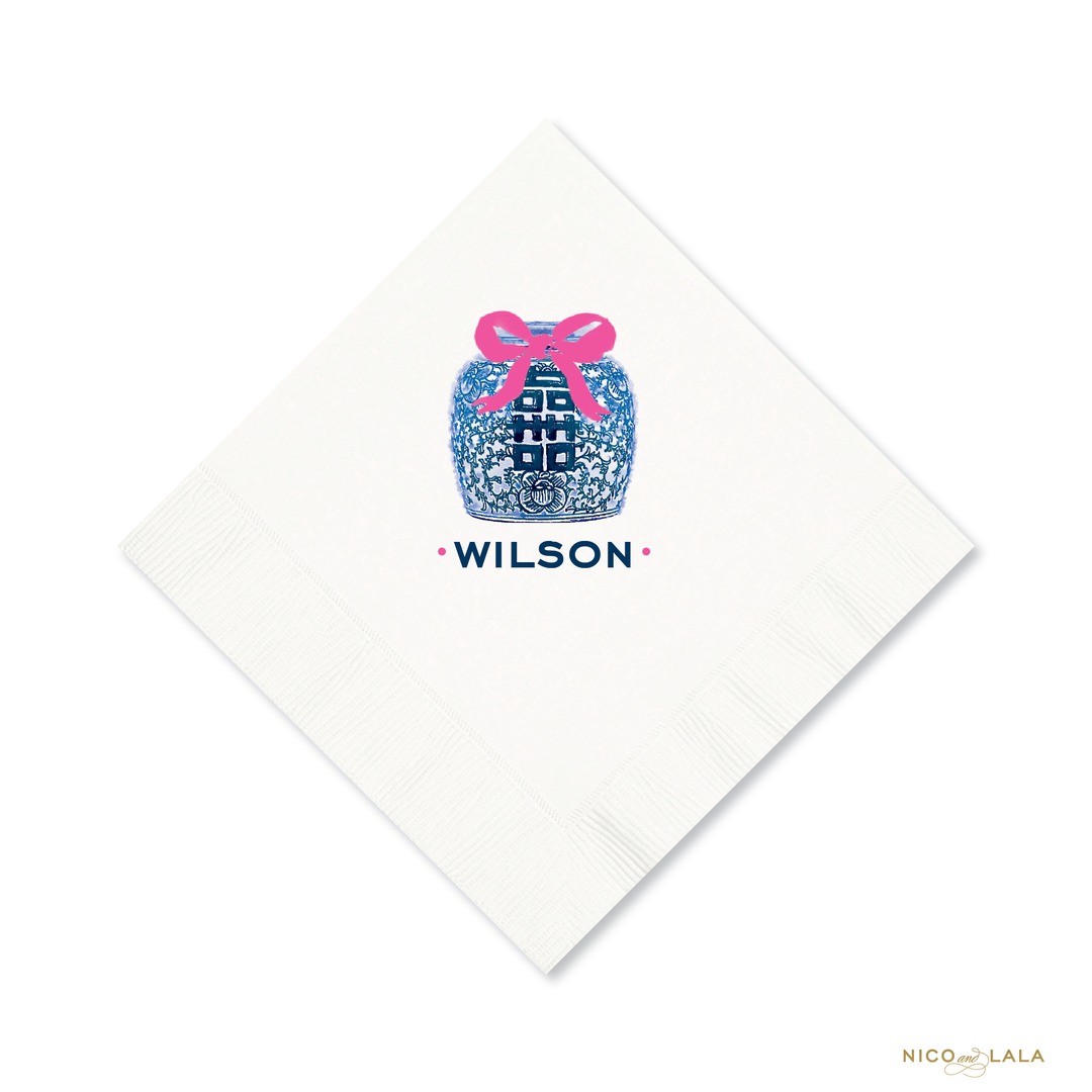 Watercolor Ginger Jar Napkins