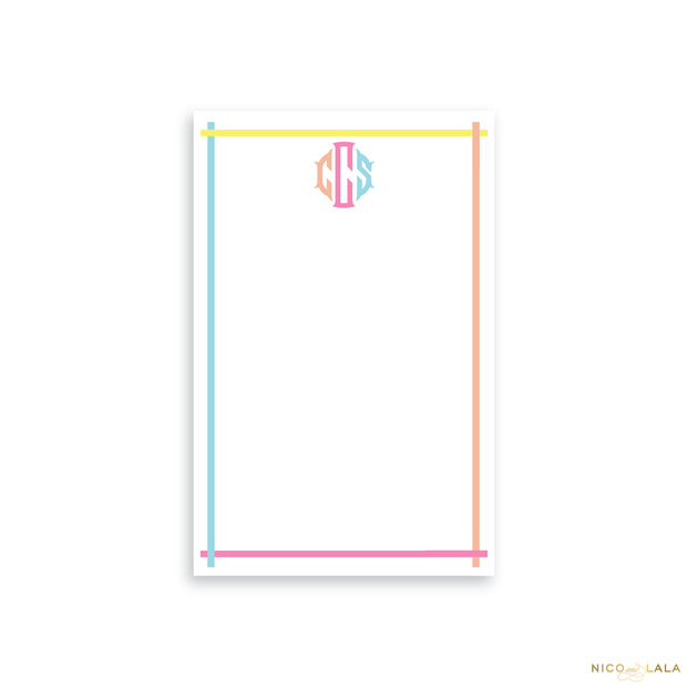 Pink Windowpane Notepad