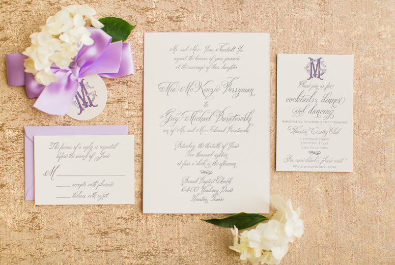 Lovely Lavender Southern Wedding