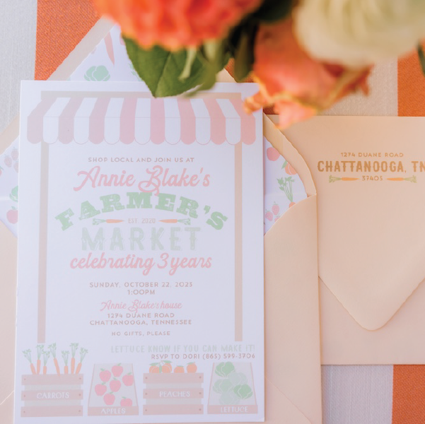 Farmers Market Pastel Birthday