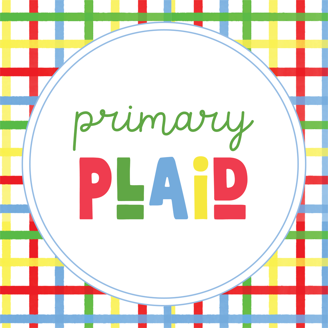 Primary Plaid Birthday