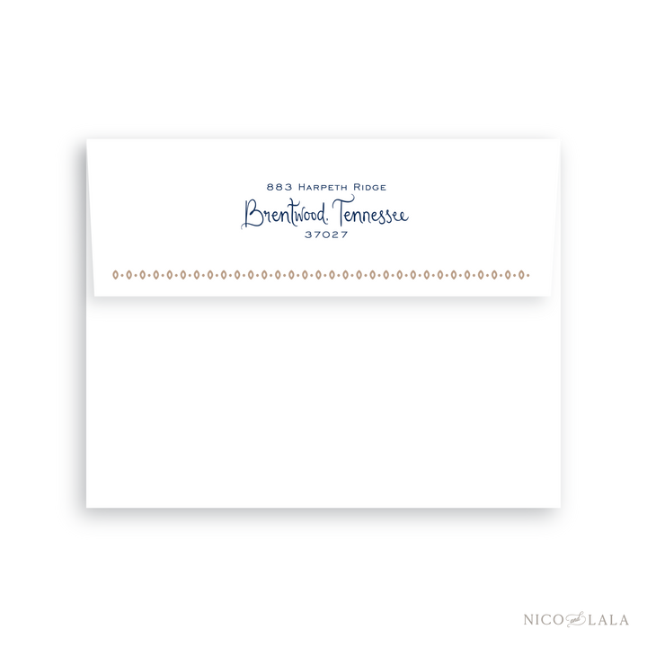 Bandana Christmas Card Return Address Printing