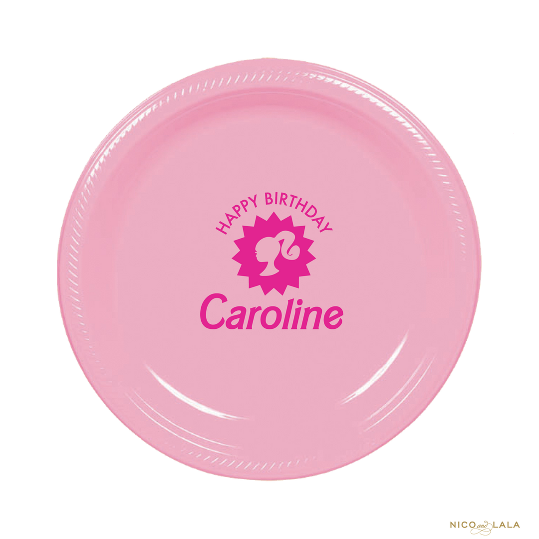 Barbie Birthday Plates