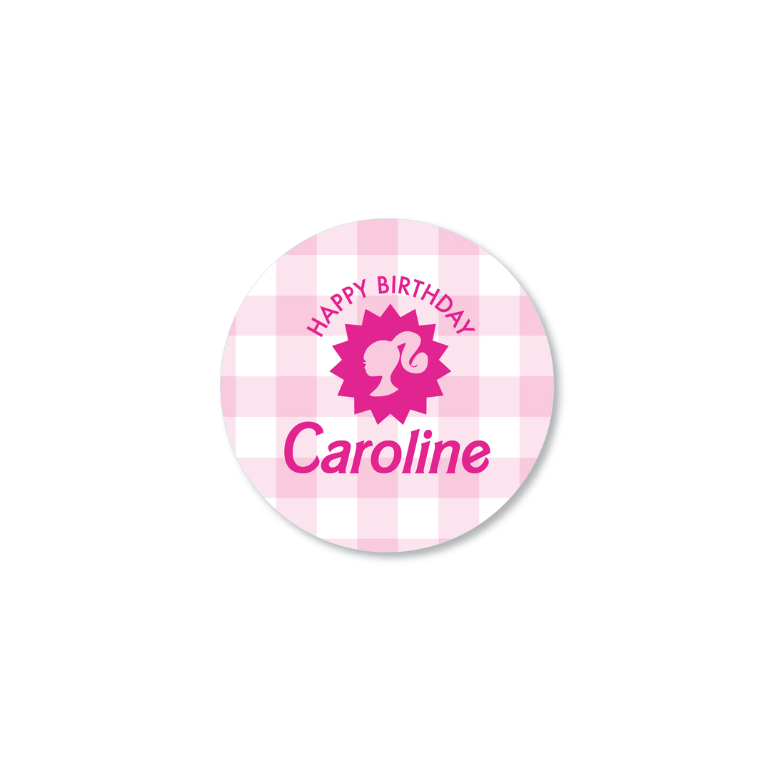 Barbie Birthday Stickers
