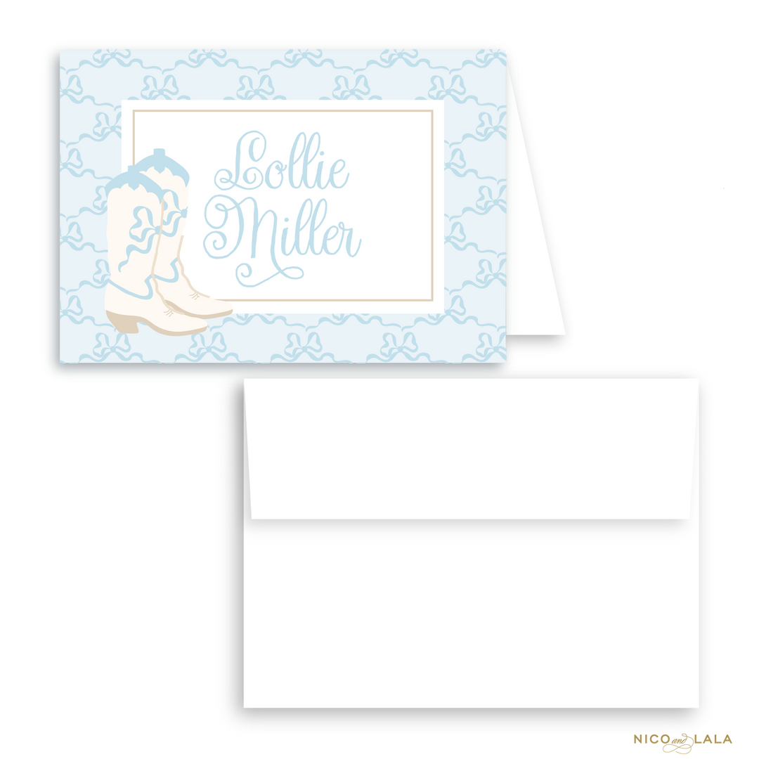 Boots and Bows Stationery