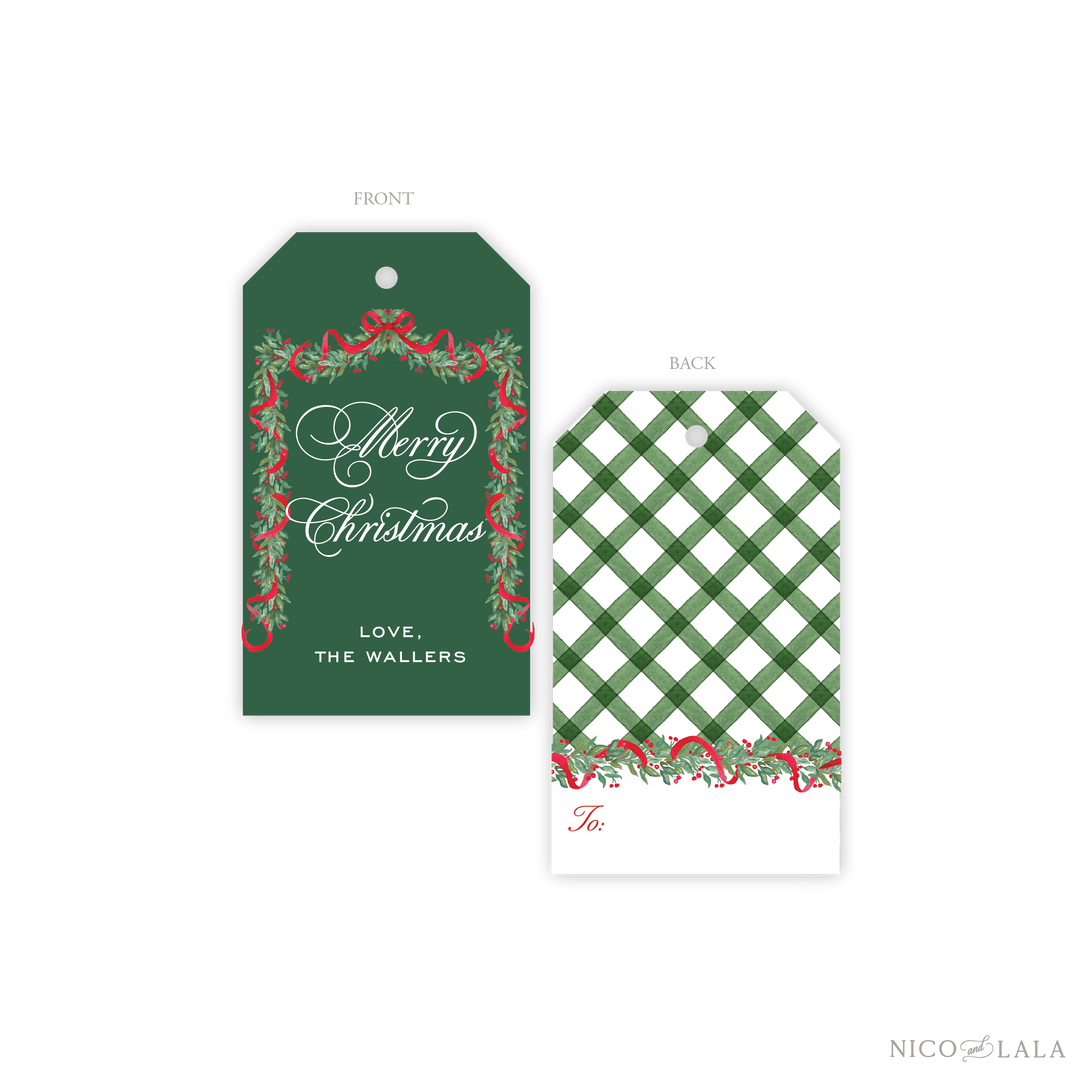 Bow Garland Gift Tags