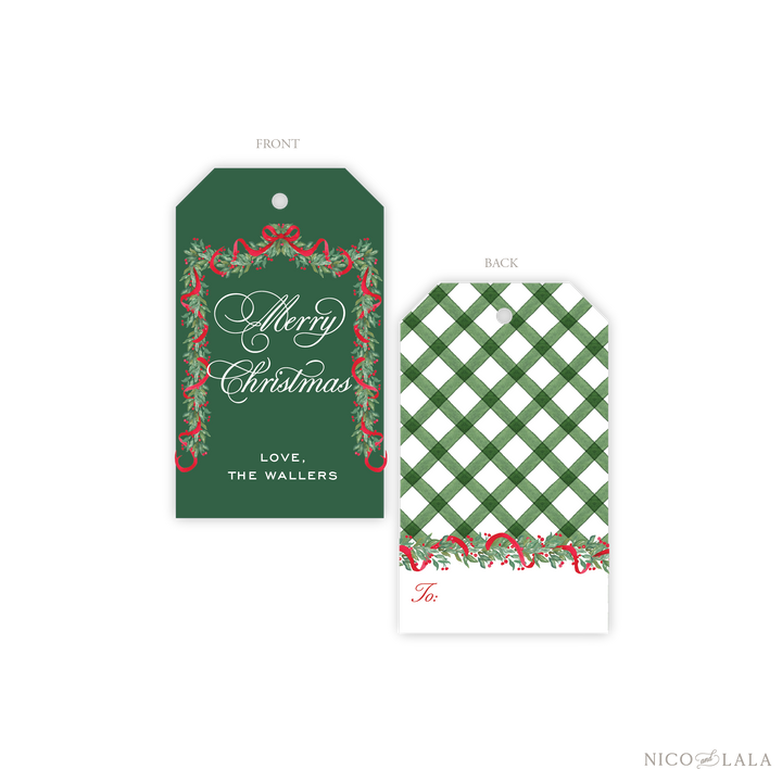 Bow Garland Gift Tags