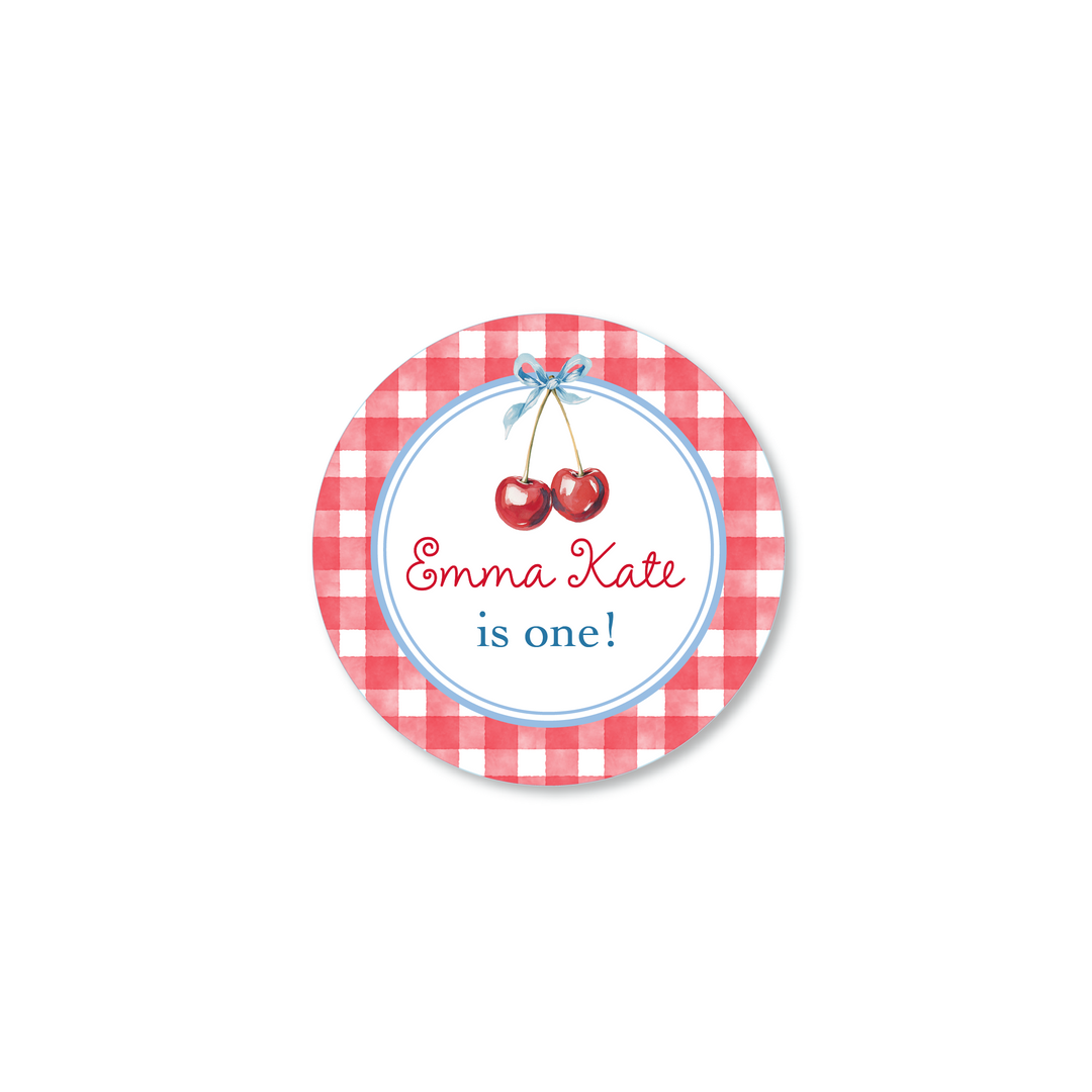 Cherry on Top Birthday Stickers