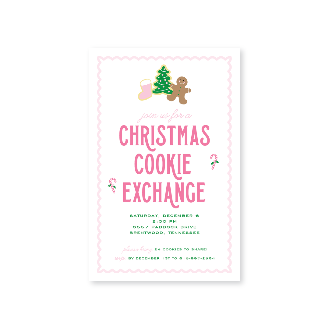 Christmas Cookies Invitations