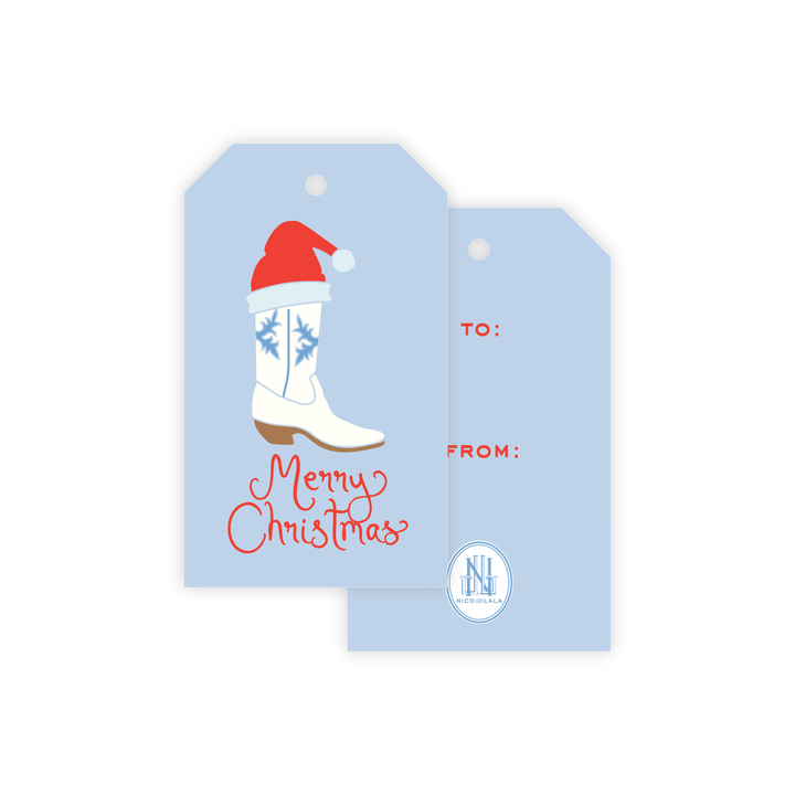 Christmas Boots Gift Tags
