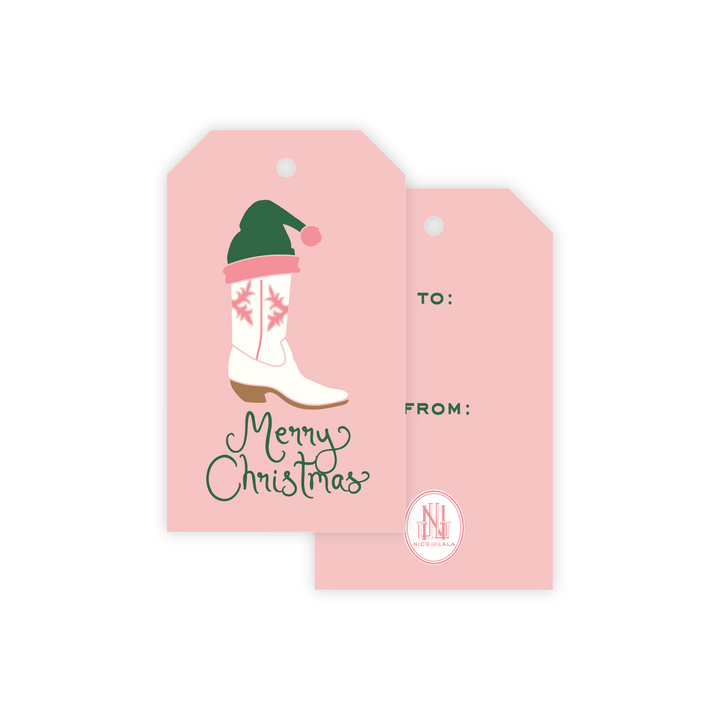 Christmas Boots Gift Tags