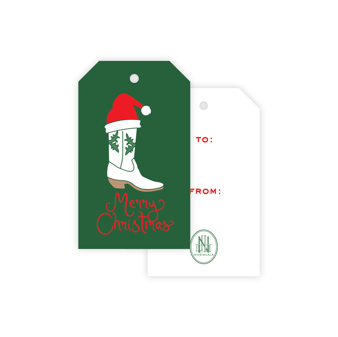 Christmas Boots Gift Tags