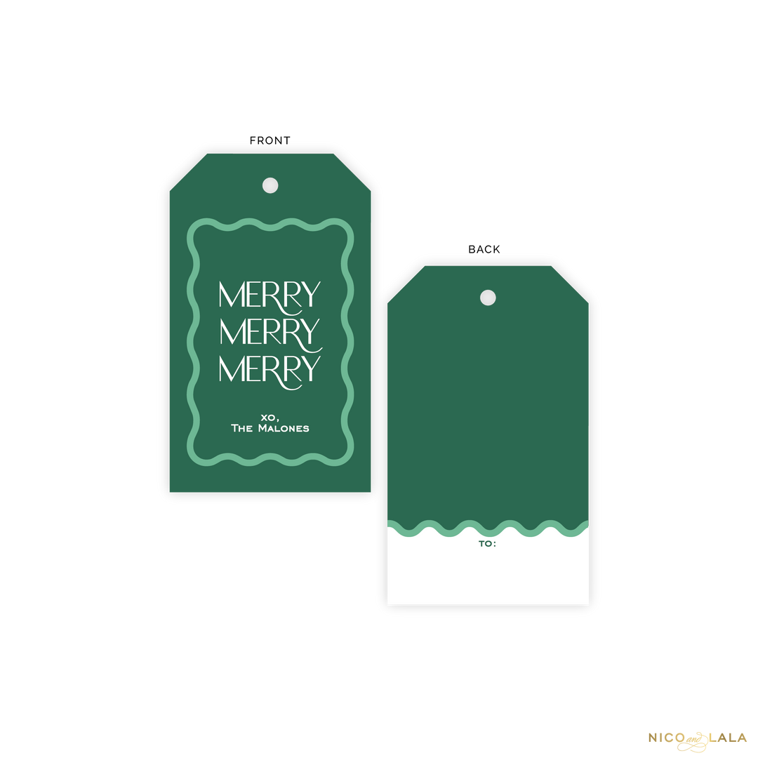 Merry Merry Merry Gift Tags
