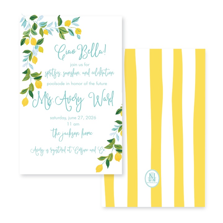 Ciao Lemons Invitations
