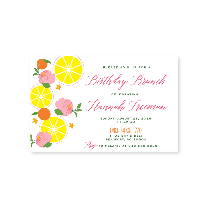 Citrus Invitations