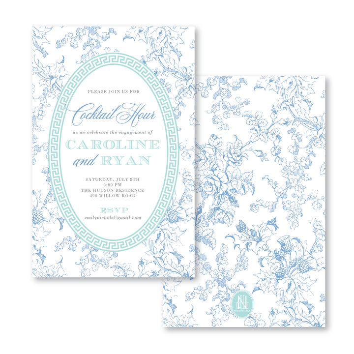 Dainty Floral Invitations