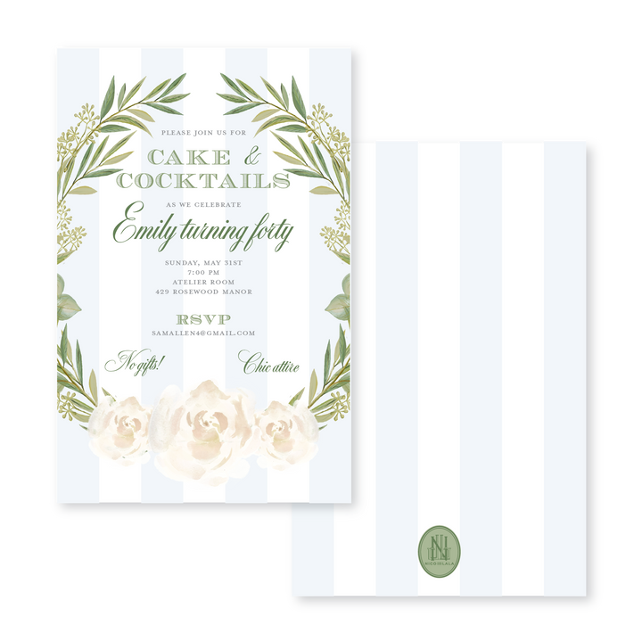 Eucalyptus Wreath Invitations