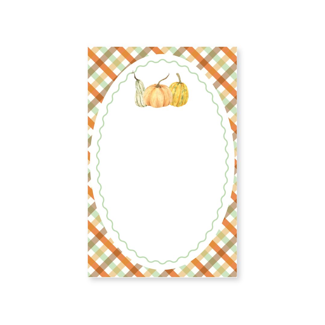 Fall Gingham Invitations
