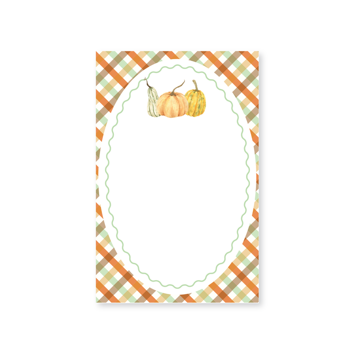 Fall Gingham Invitations