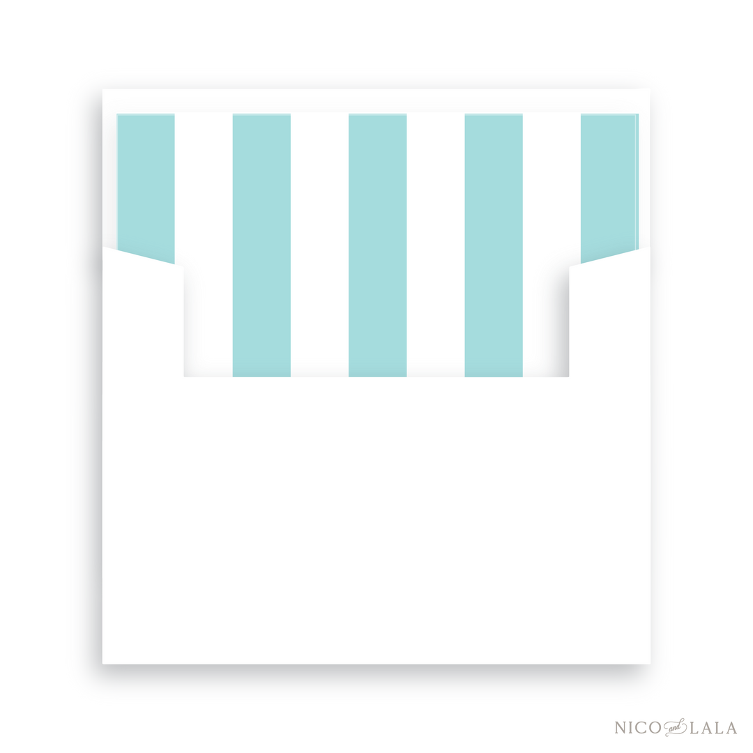 Festive Sprig Christmas Card Lined Envelopes