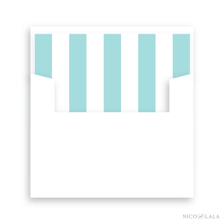 Festive Sprig Christmas Card Lined Envelopes