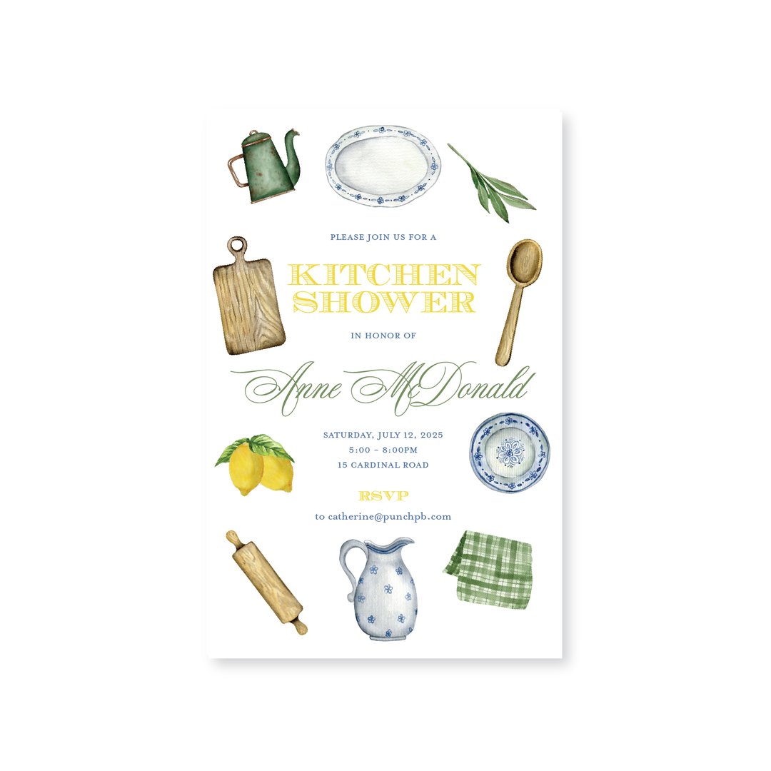 French Kitchen Invitations
