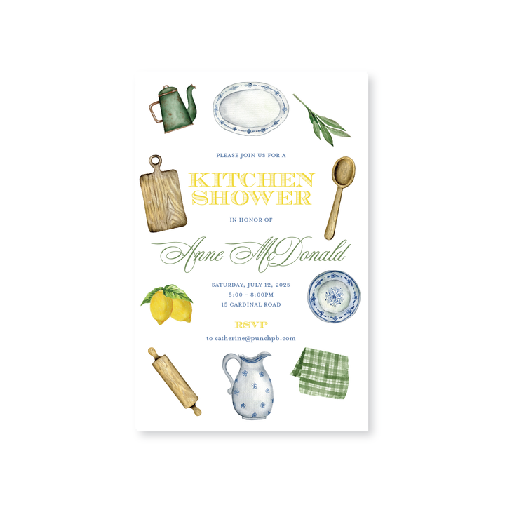 French Kitchen Invitations