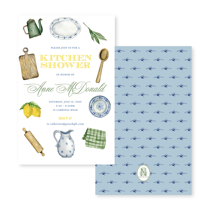 French Kitchen Invitations
