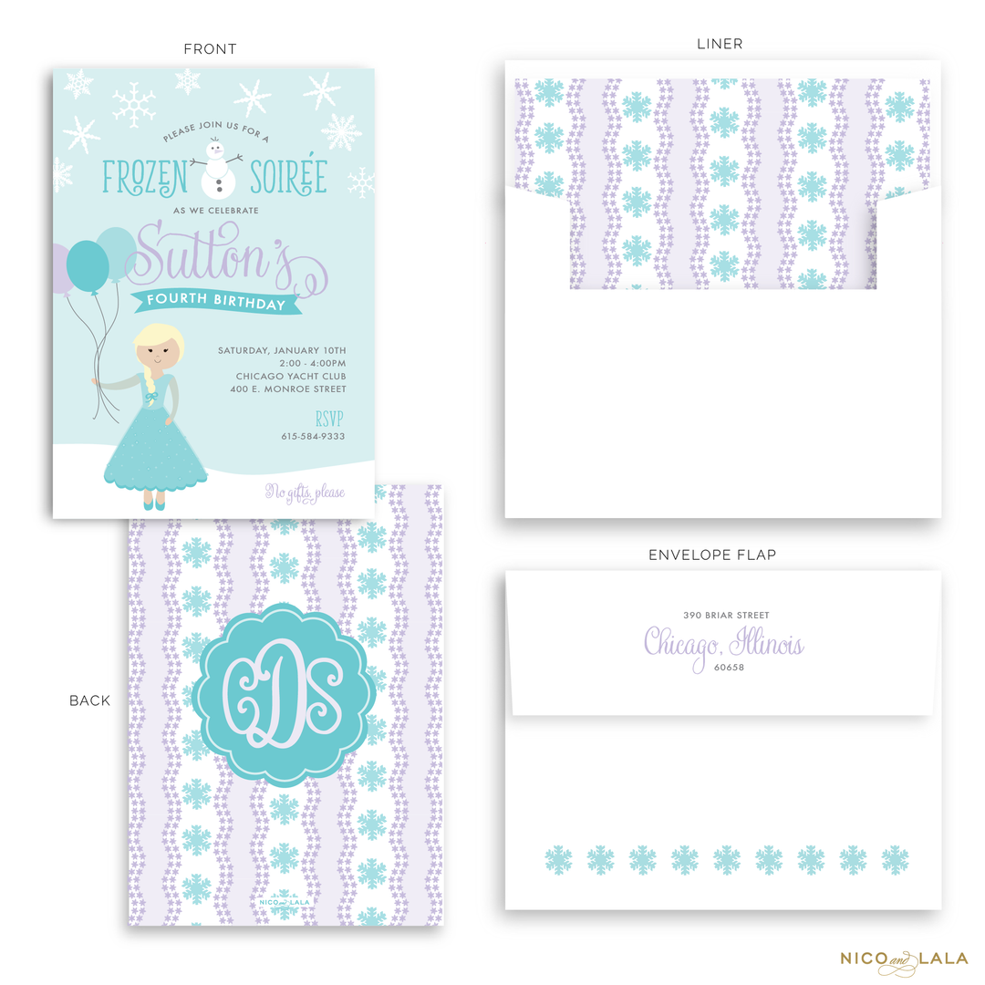 Frozen Birthday Invitations