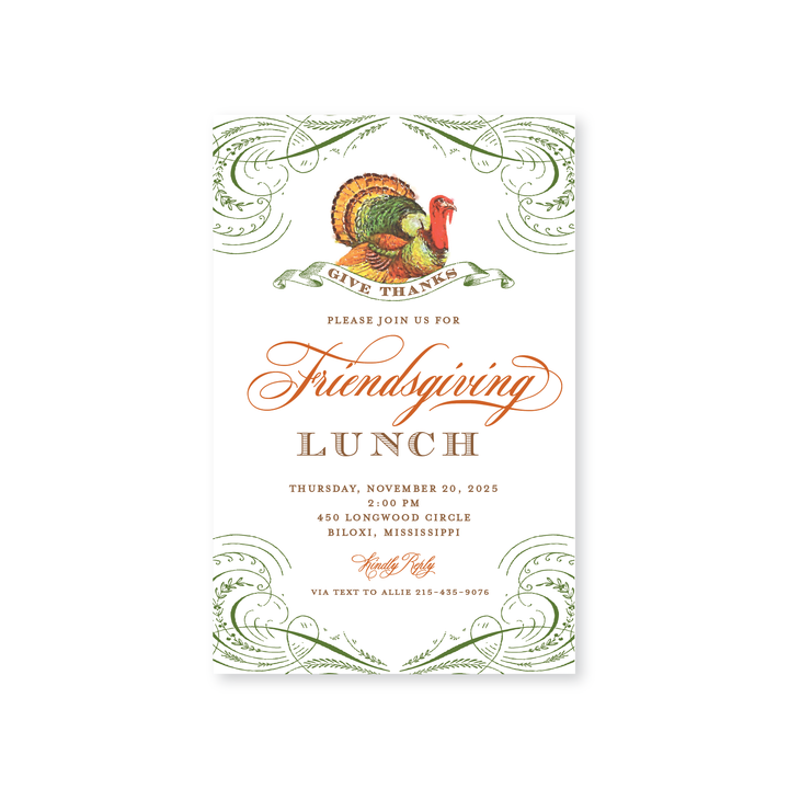 Give Thanks Invitations