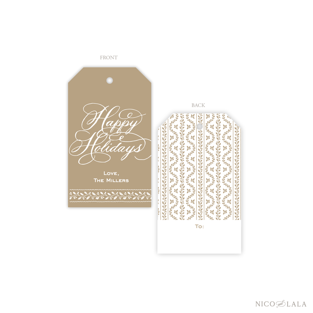 Grandmillenial Holly Gift Tags