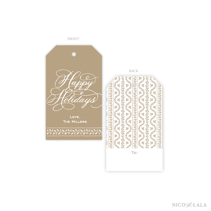 Grandmillenial Holly Gift Tags