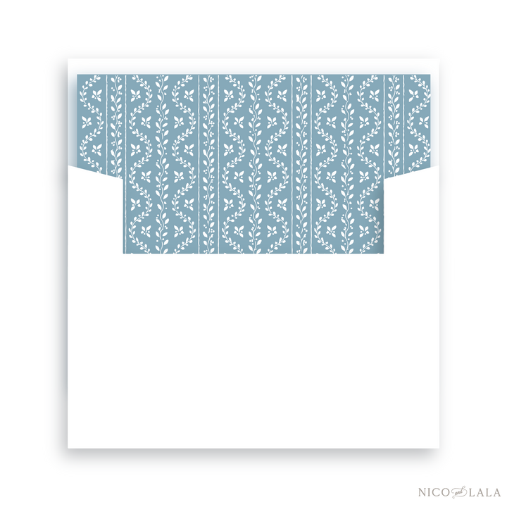Grandmillenial Holly Christmas Card Lined Envelopes