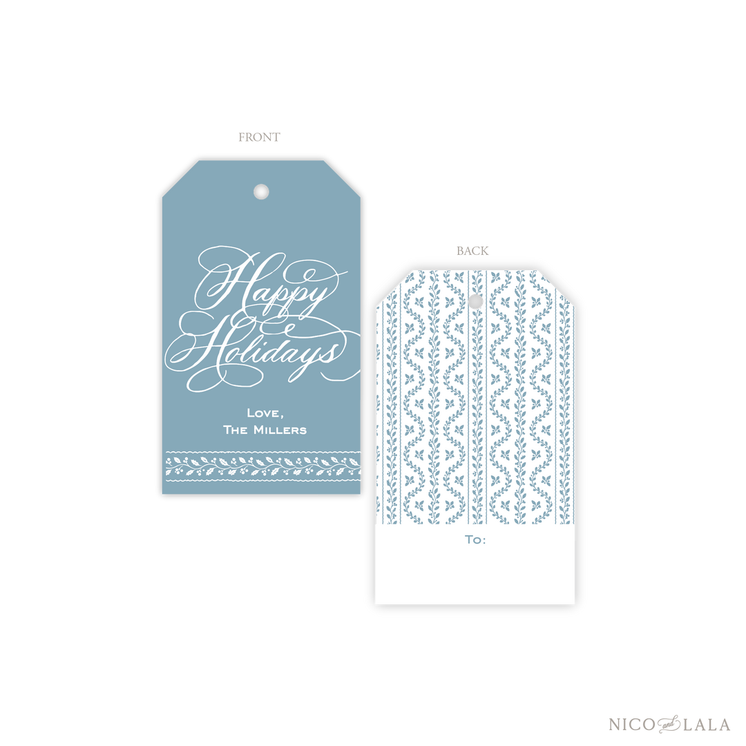 Grandmillenial Holly Gift Tags