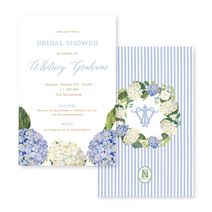 Hydrangea Invitations