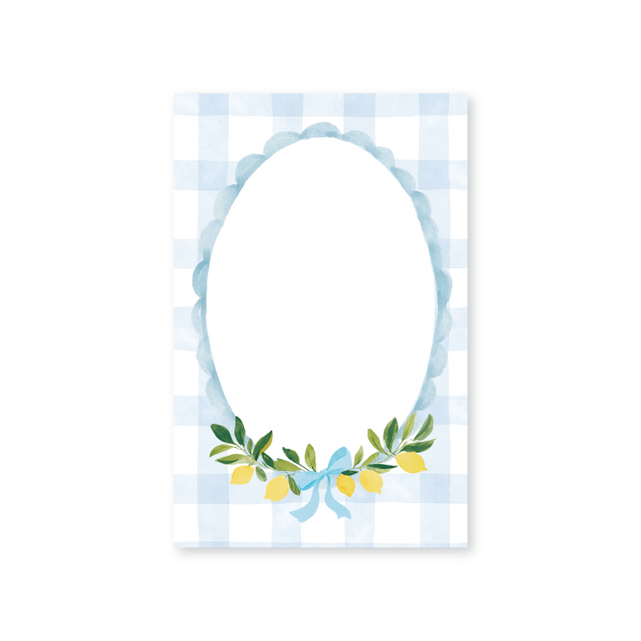 Lemon Gingham Invitations