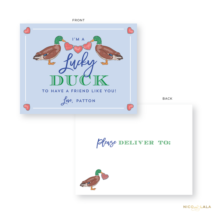 Duck Valentines Cards