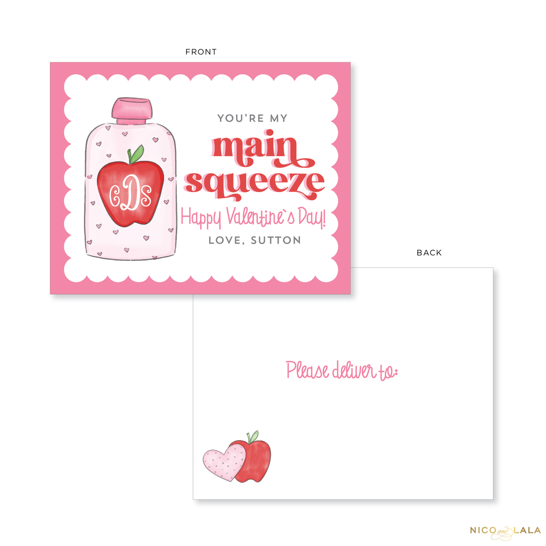 Pouch Valentines Cards, Pink