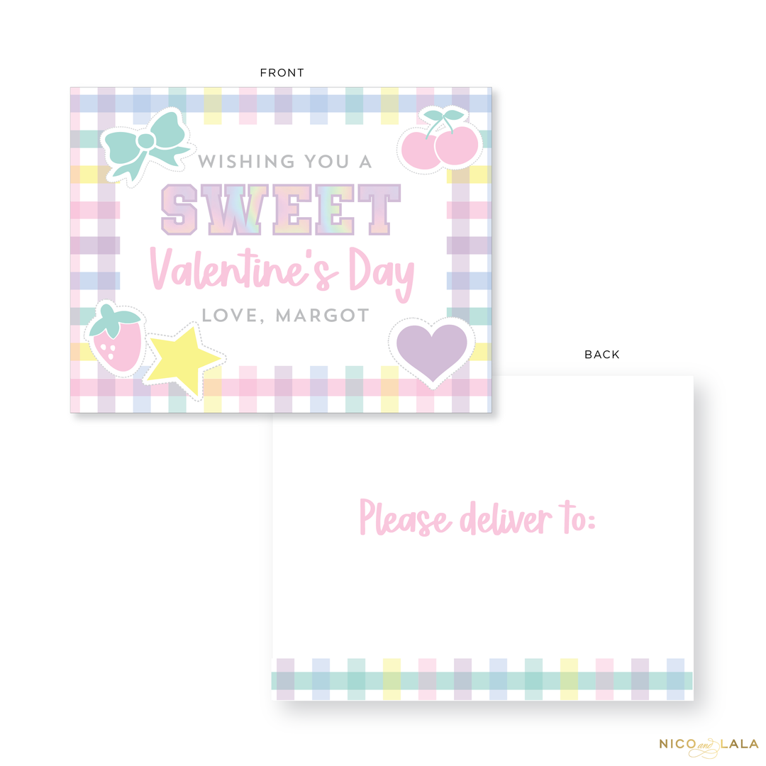 Preppy Pastels Valentines Cards