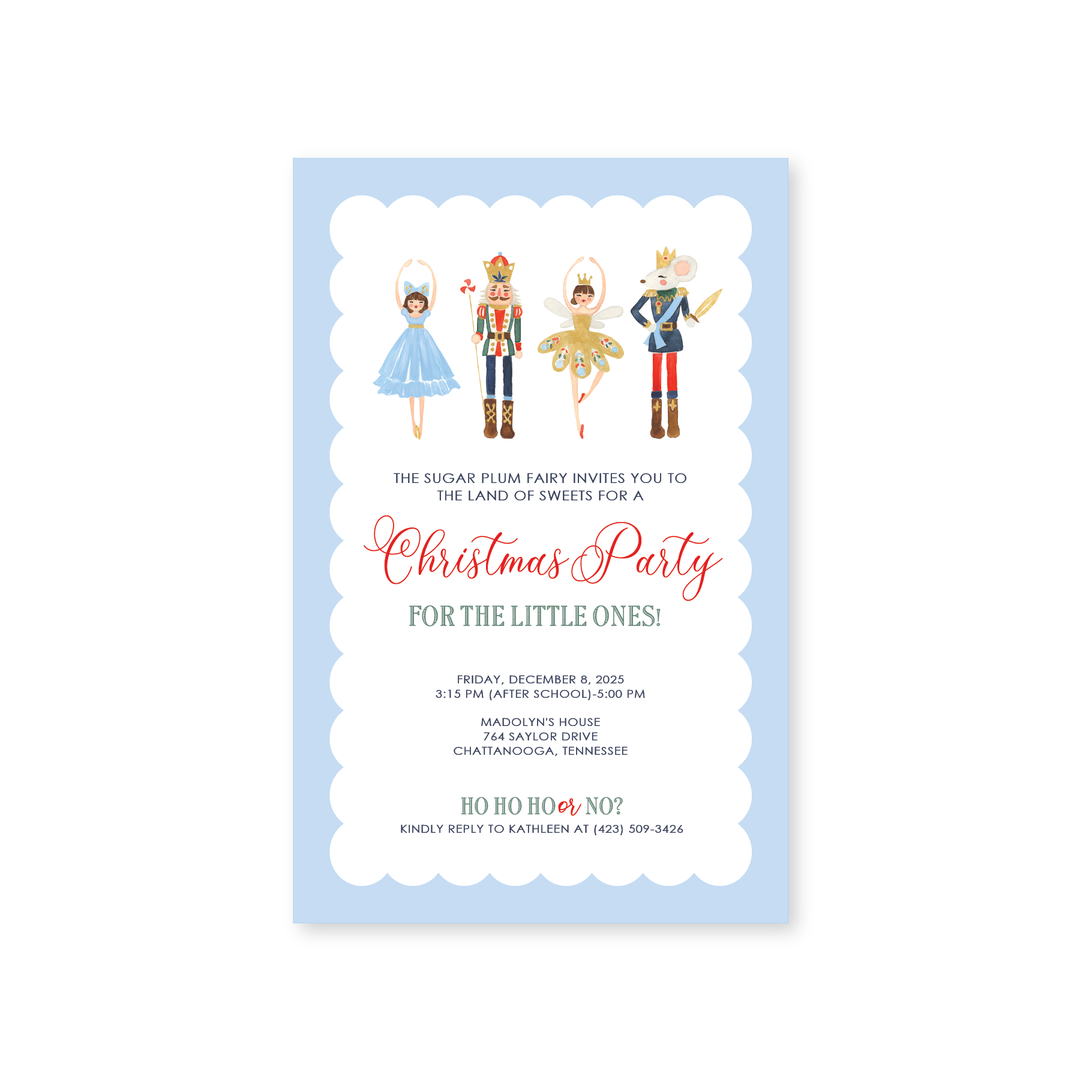 Nutcracker Invitations