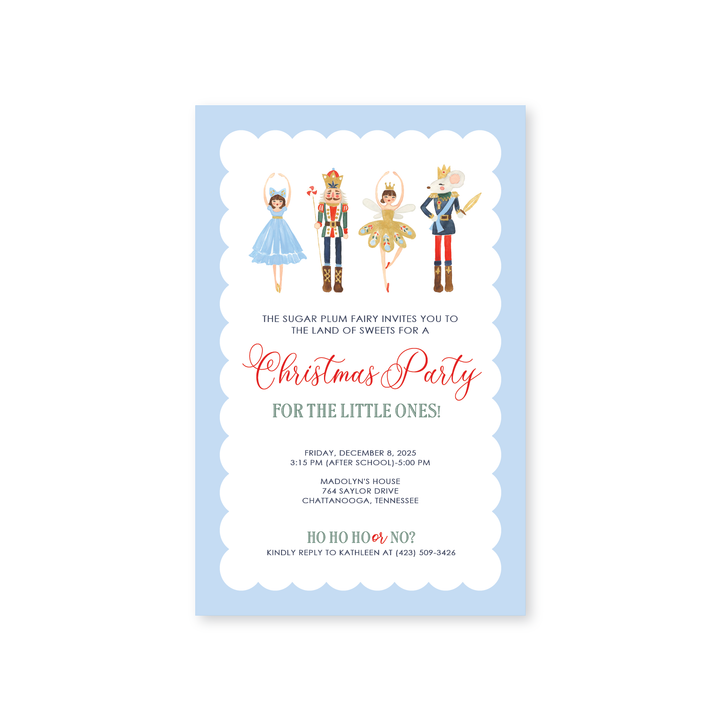 Nutcracker Invitations