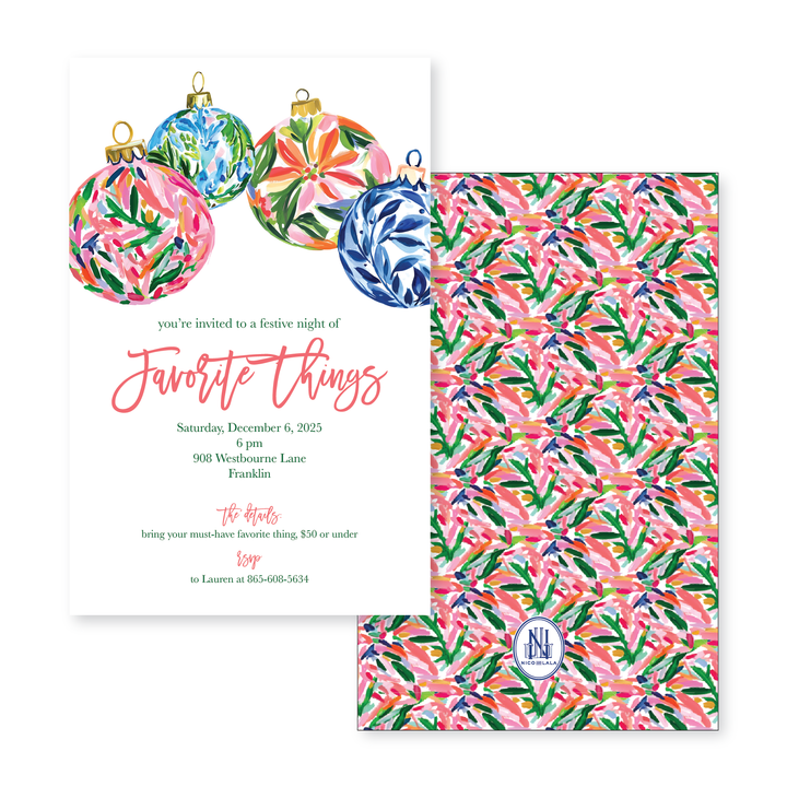 Ornaments Invitations