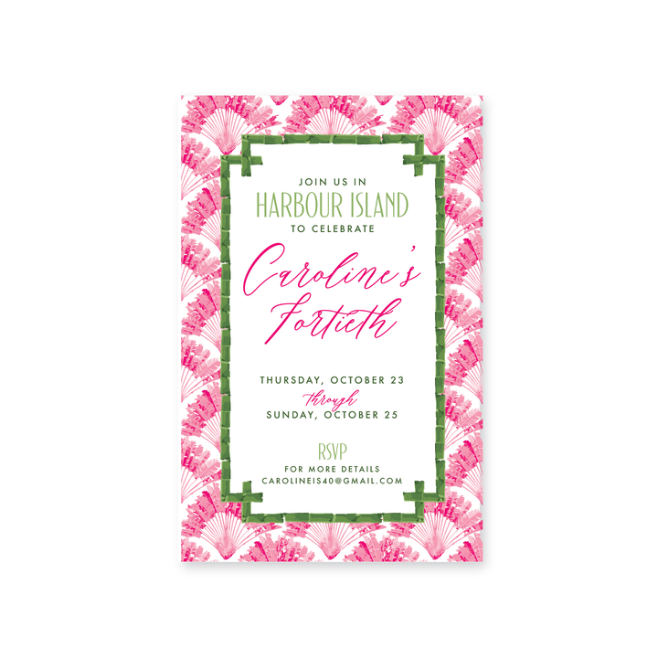 Palm Print Invitations